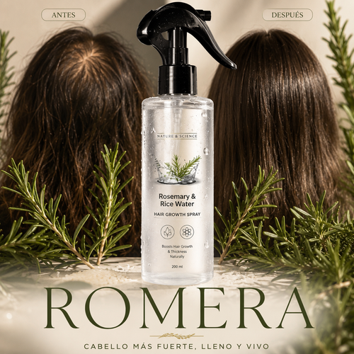 Spray Romero & Agua de Arroz - 200 ml