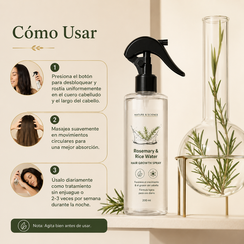(2x1) Spray Romero & Agua de Arroz - 200 ml